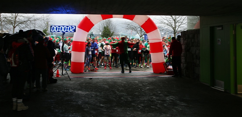 Big Elf Run Starting Line