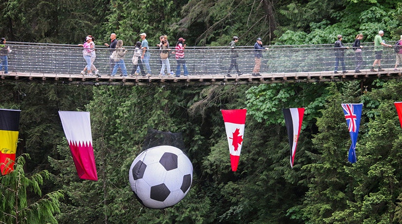 Capilano Bridge During FIFA World Cup