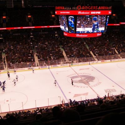Vancouver Canucks Game From Upper Bowl