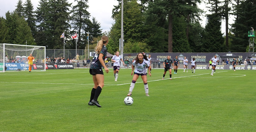 Vancouver Rise Soccer Action